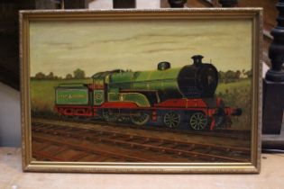 N. Fowler  The steam engine  and tender "Butler Henderson", in a landscape, signed and dated 1975,