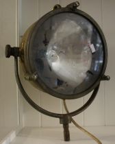 large vintage brass ships searchlight  (no mounting bracket included)