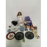 A collection of ceramic items to include Wedgwood Jasperware, Limoges and Coalport, together with