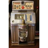 Antique vintage Jennings The Governor Fruit Machine 'One Armed Bandit' seems to be in working