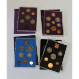 Packs of UK Proof coins 1980 Set six 1972 Set seven, 1970 Set eight, 1971 Set six