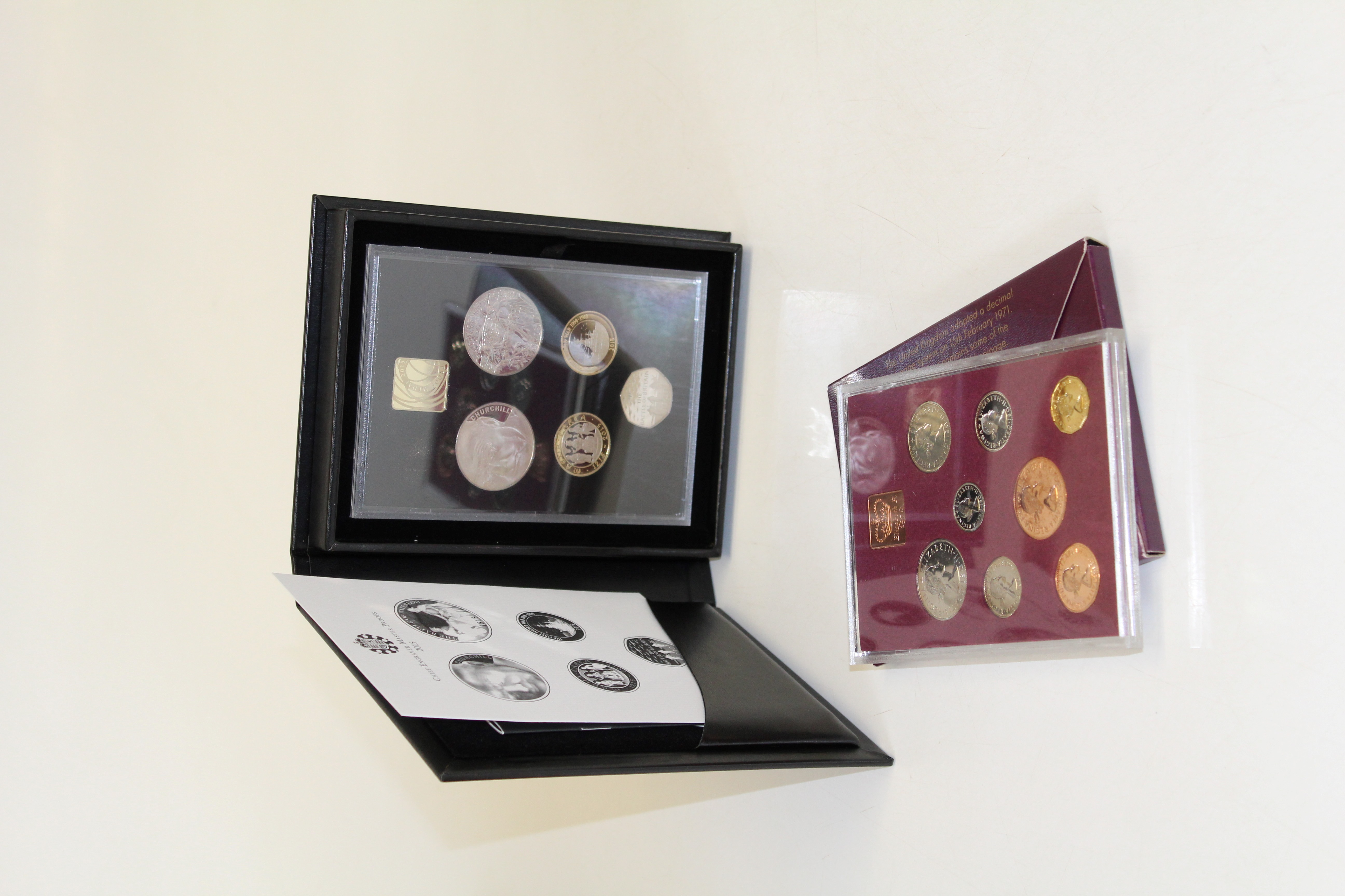 2015 UK proof coin set commemorative edition plus 1970 set eight UK proof coins