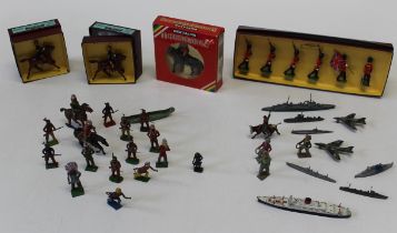 A boxed set of Britain's soldiers, 5th Foot The Northumberland Fusiliers, two boxed 11th Hussars