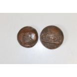 Two Pope Pavlus II Pont Max medallions