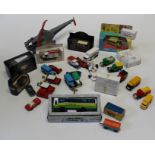 A small collection of Matchbox, Lledo and Corgi vehicles, including a limited edition Corgi Green