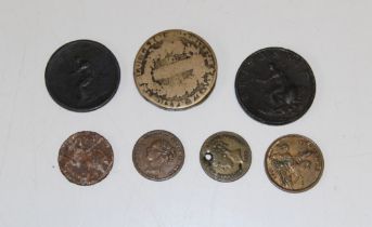 1840 Queen Victoria model Half sovereign 1837 Queen Victoria to Hanover Gambling coin 1799 George