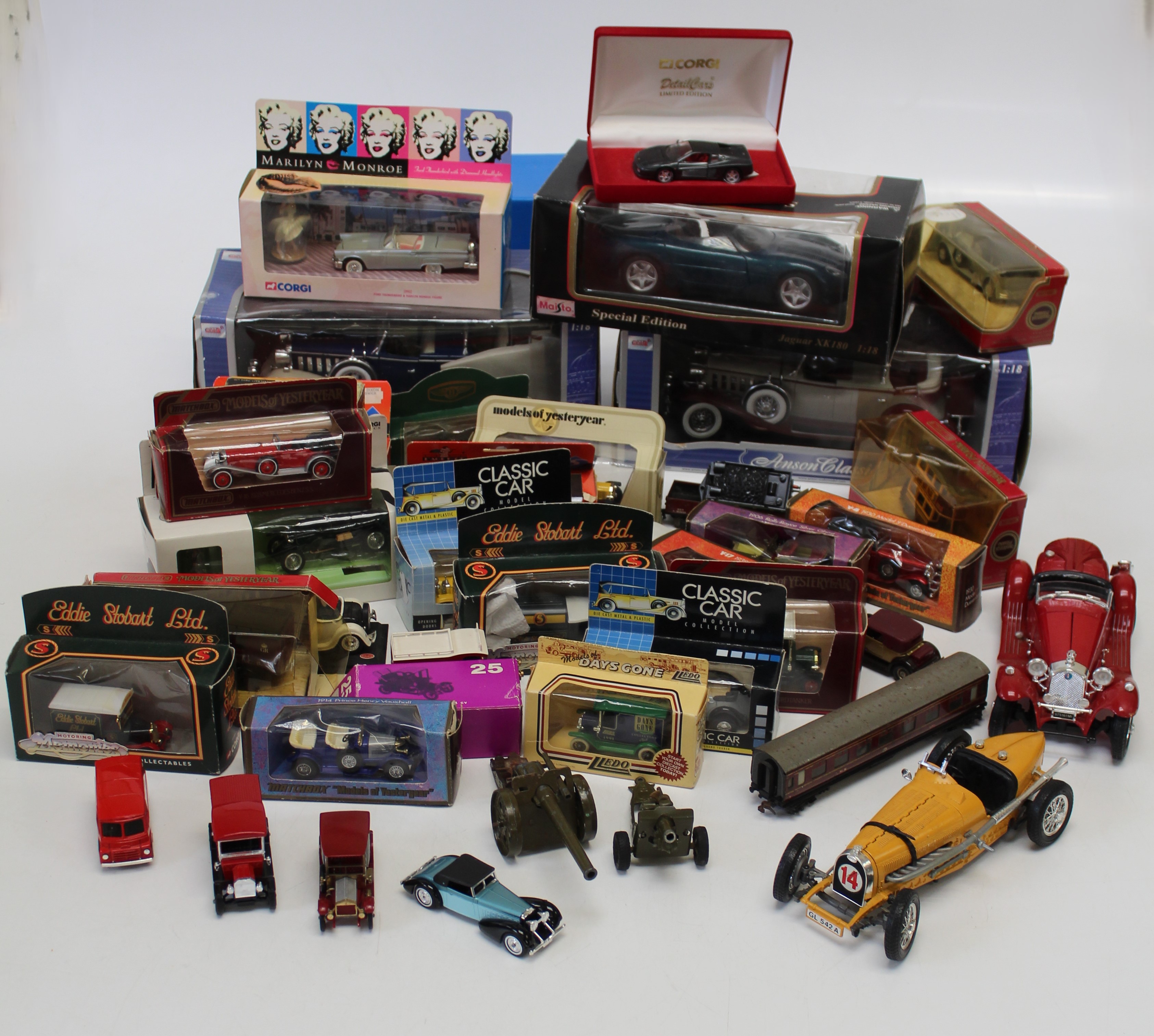 A large collection of die cast model vehicles, to include Days Gone, Models of Yesteryear, Corgi,