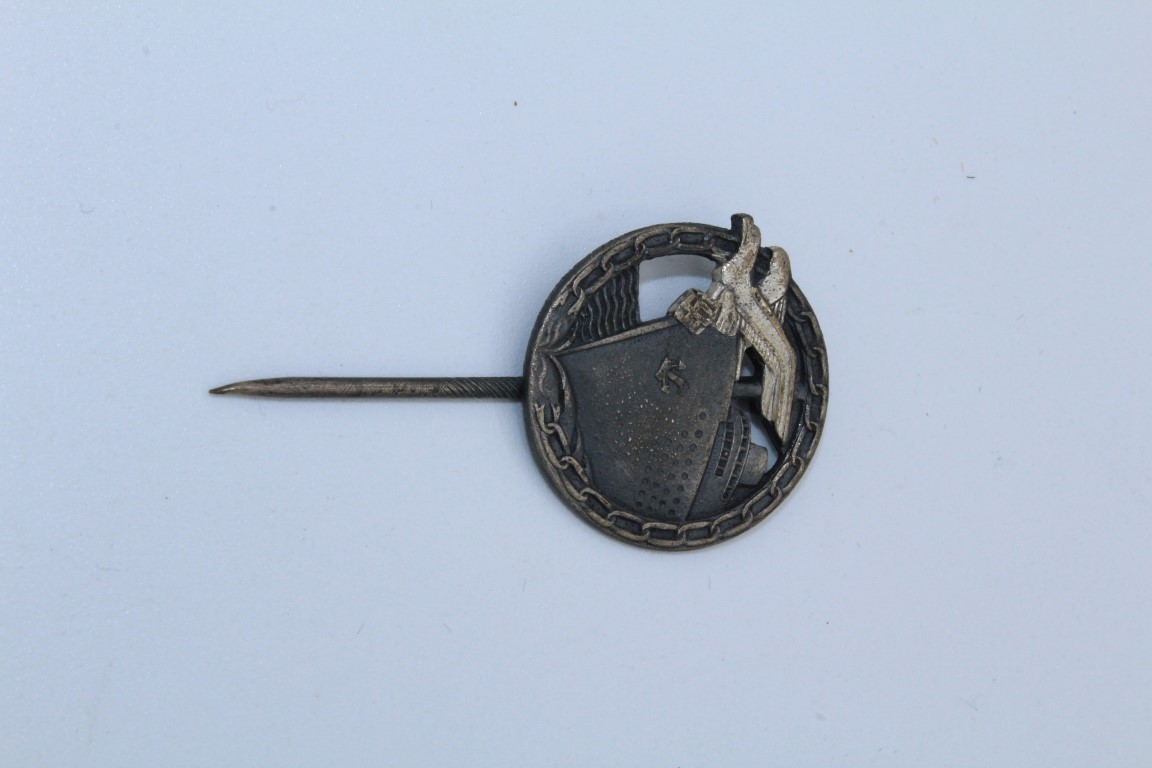 A World War Two German Kriegsmarine blockade runners pin.