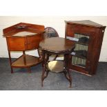 A pair of circa 1930's Staples mahogany single bed head and foot boards, with bespoke slatted