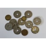 Africa selection of coins 1936 Edward VIII Penny West Africa 1961 South Africa Half Penny 1939