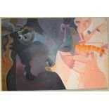 Roland Jarvis 1926-2016 British Dream c1997 Acrylic on canvas, 111 x 198cm, slip frame Provenance