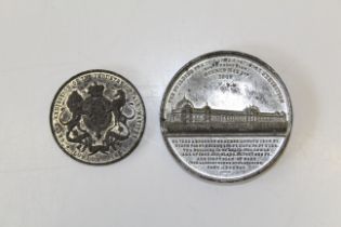 1831 Prince Albert medallion 1862 Prince Albert International  Exhibition medal 7mm Dowler Crystal
