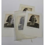 Wilding ( Dorothy) 1893-1976 Five early 20th century studio portrait photographs of Alfreda
