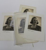 Wilding ( Dorothy) 1893-1976 Five early 20th century studio portrait photographs of Alfreda