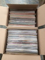 Two boxes of LPs to include Showaddywaddy, Hurricane Smith, The Spinners etc, 70s/80s.