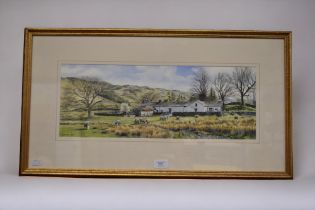 Alistair Butt (20th century), watercolour,  First Warm Day of Spring, Dockray, Cumbria, signed lower