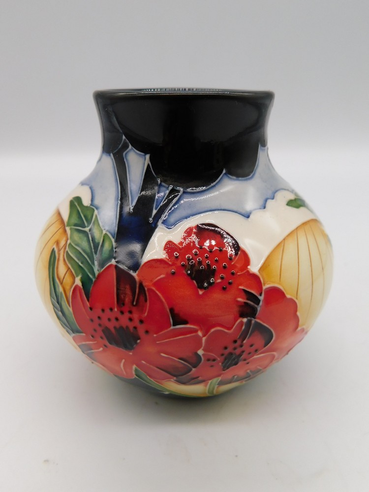 A Moorcroft vase in the 'Forever England' design by Vicky Lovatt , year stamp for 2014. - Image 3 of 5