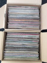 Two boxes of instrumental LPs.