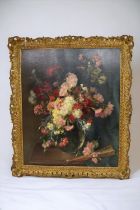 Hortense M G Dury-Vasselon (1860-1924) Carnations oil on canvas, 71 x 59cm signed lower right, The