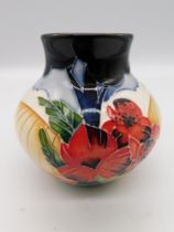 A Moorcroft vase in the 'Forever England' design by Vicky Lovatt , year stamp for 2014.