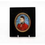 A 19th Century miniature of a military man.