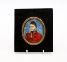 A 19th Century miniature of a military man.