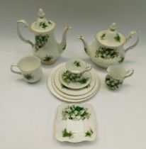 A Royal Albert 'Trillium' part-tea/dinner service. some with minor chipping & wear