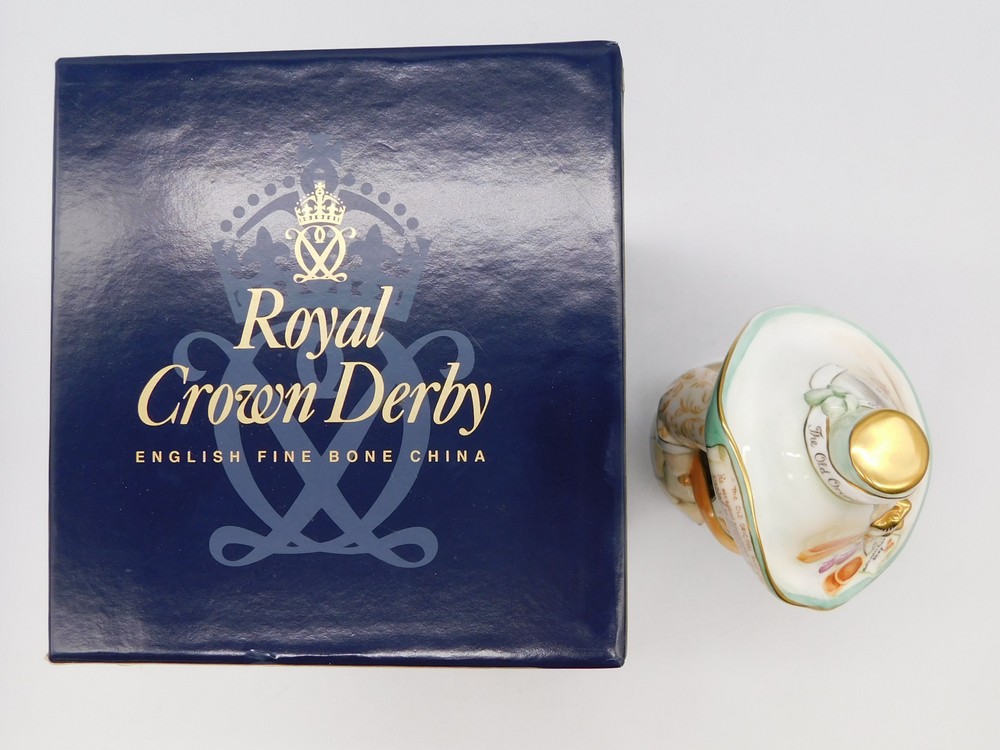 Royal Crown Derby porcelain dwarf "The Old Original Bakewell Pudding Shop" with box - Image 2 of 5