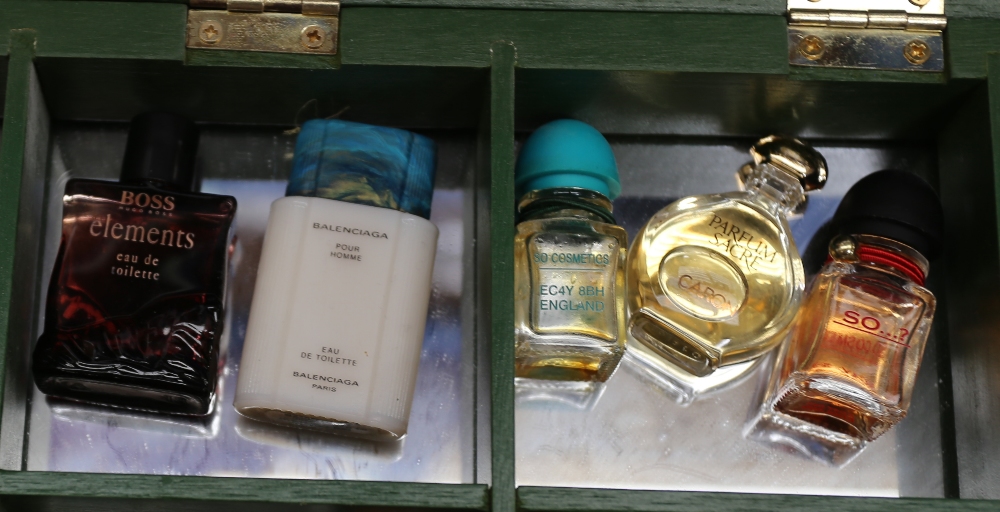 A collection of thirty-nine miniature and sample perfume bottles and samples, comprising vintage and - Image 3 of 8