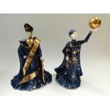 Two boxed Wedgwood Galaxy Collection figurines: The Governor, no. 690 of 2,000 and The Governess no.