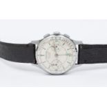 A Sekonda Stainless Steel poljot Strela cosmonaut's chronograph Wristwatch, signed Sekonda, circa