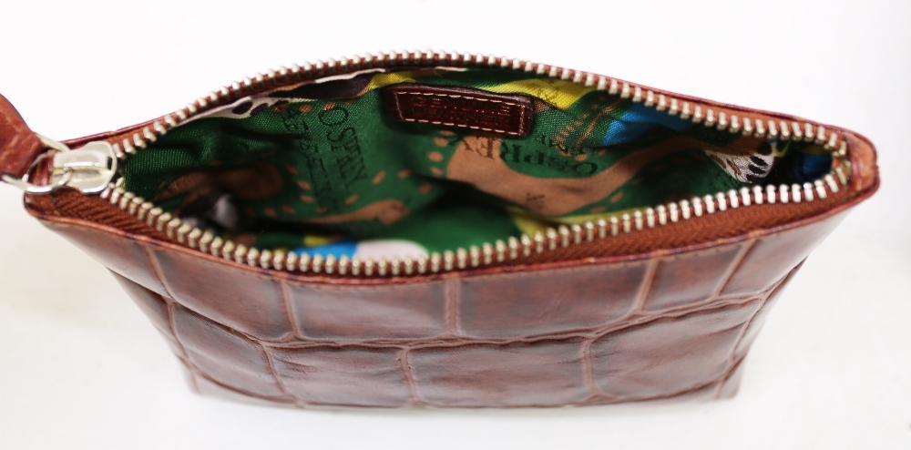 An Osprey of London leather make-up bag, useful as a purse, for small documents or even a mobile. - Image 5 of 5