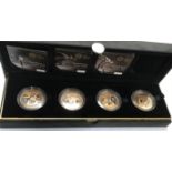 Royal Mint Gold Proof London 2012 Olympic Four £5 Coin set In Original Case with three Certificates.