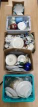 A large collection of mixed ceramics to include; Royal Doulton 'Coppice' pattern , Carlton ware,