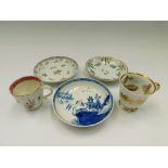 Small collection of English porcelain Various factories and patterns Circa 1775 to 1800 Condition.