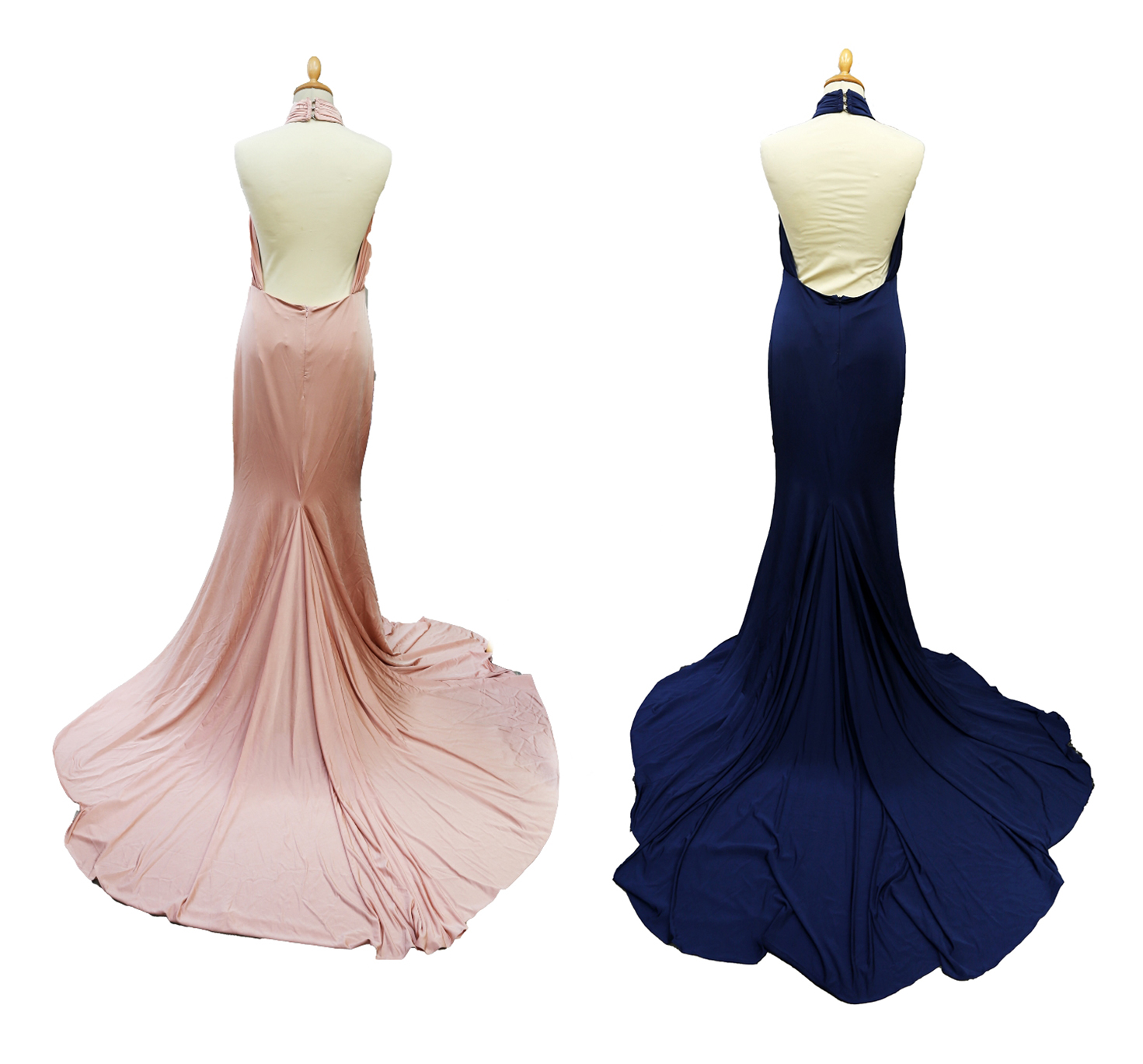4 salmon pink Goddiva evening/prom/bridesmaid dresses, brand new with tags, 2 x size 12 and 2 x size - Bild 2 aus 10