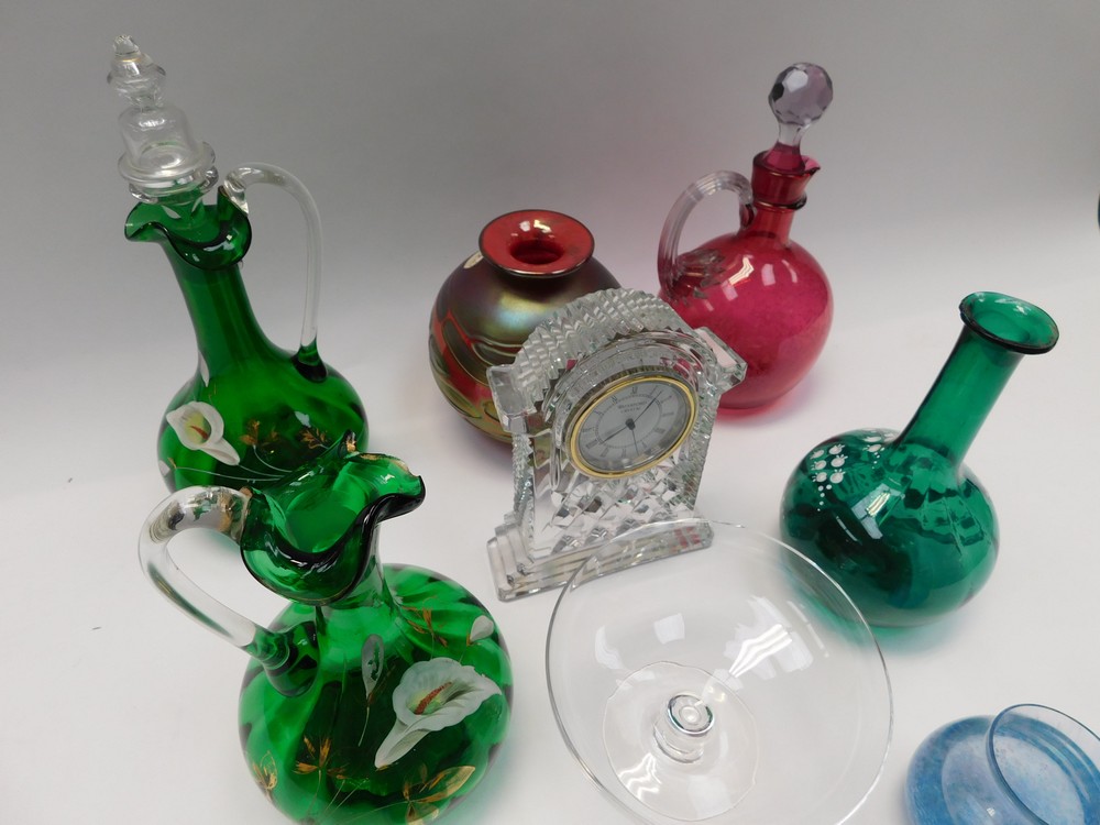 A boxed Waterford crystal clock, Caithness and Maltese glass, etc. (Q) maltese vase chipped - Image 4 of 5