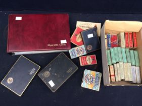 A collection of cigarette card sets in packets and albums to include Players, Craucn A, John Player