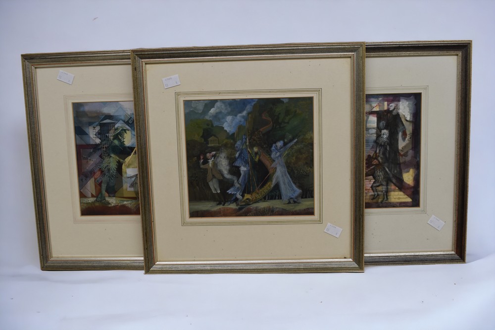 Richard Barnard (Northamptonshire abstract artist, late 20th century) - seven framed and glazed - Bild 4 aus 5