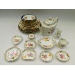 A collection of Royal Crown Derby mixed china to include Red Aves, Mikado, Olde Aves, Carlton Red