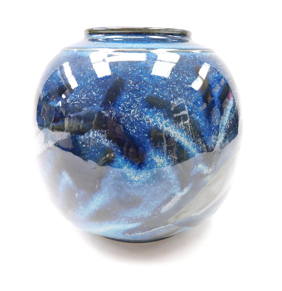 A Cobridge Stoneware vase in the Ocean Traveller design by Phillip Gibson , in good condition with - Image 2 of 4