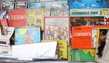 A collection of assorted toys and games to include Cluedo, Risk, Careers and more, together with a