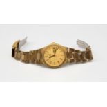 Omega- a gentleman's vintage gold plated Omega  ‘Genève’  automatic wristwatch, comprising a