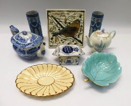 A miscellaneous lot to include: Clarice Cliff, Foley, Carlton Ware, Spode, Wedgwood etc. (Q)