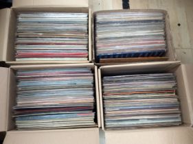 Four boxes of LPs to include Chris Rea, The Shaddows, Marty Robins etc. Approx 200 records.