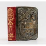 An Edwardian silver mounted The Royal Bijou Birthday Book, red leather bound, silver designed with