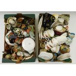 A collection of mixed 20th Century China and ceramics. some with minor chipping & wear, 2 boxes