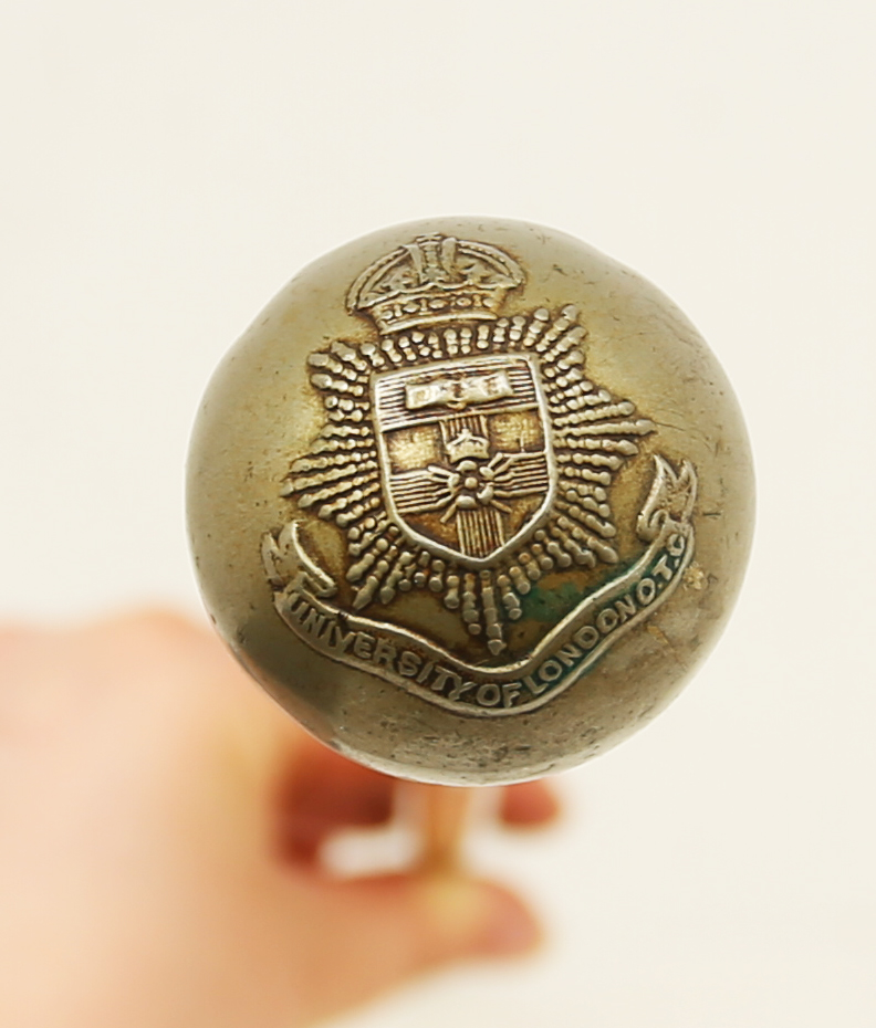 Two early 20th Century conductors sticks, police sticks and a Bakelite cigarette box. - Image 3 of 6