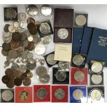 Collection of British Coins Including 1951 Festival of Britain Crown in Original Case with