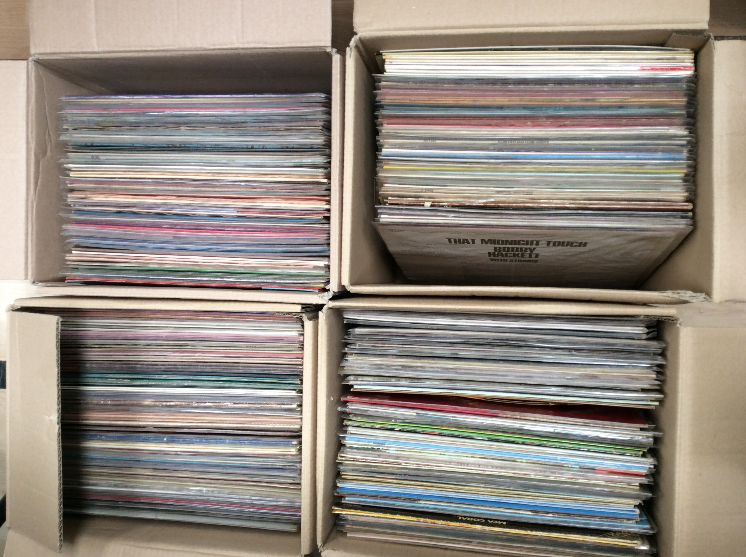 Four boxes of mixed 60s/70s LPs to include